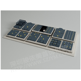 黃金陳列道具HJ10,黃金陳列擺臺,黃金包裝展示,珠寶店陳列擺盤